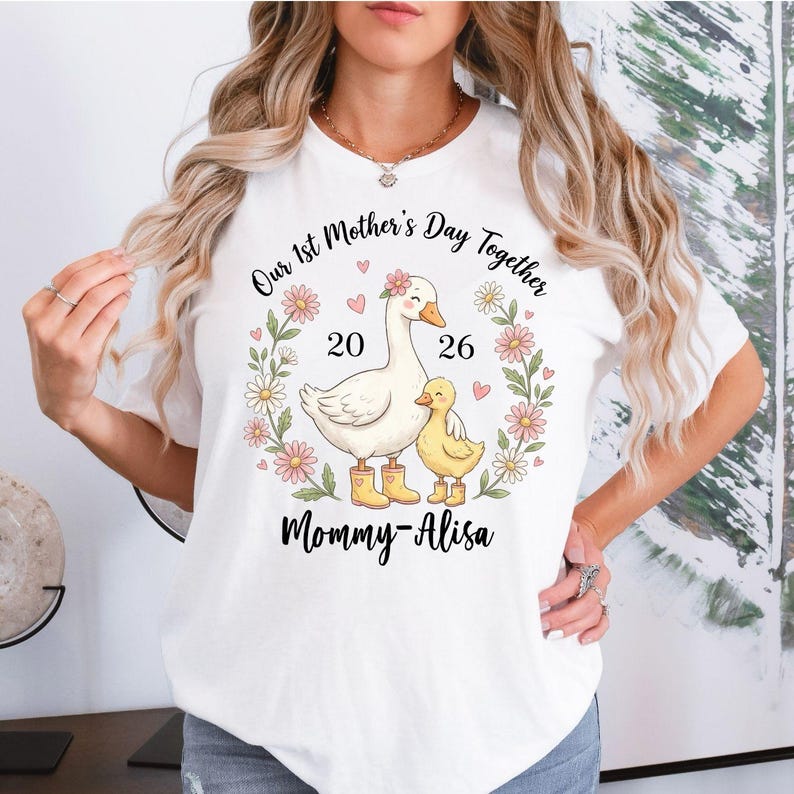 Tee Graphic Print - Anne Eşleşen Grafik Tişört İlk Anneler