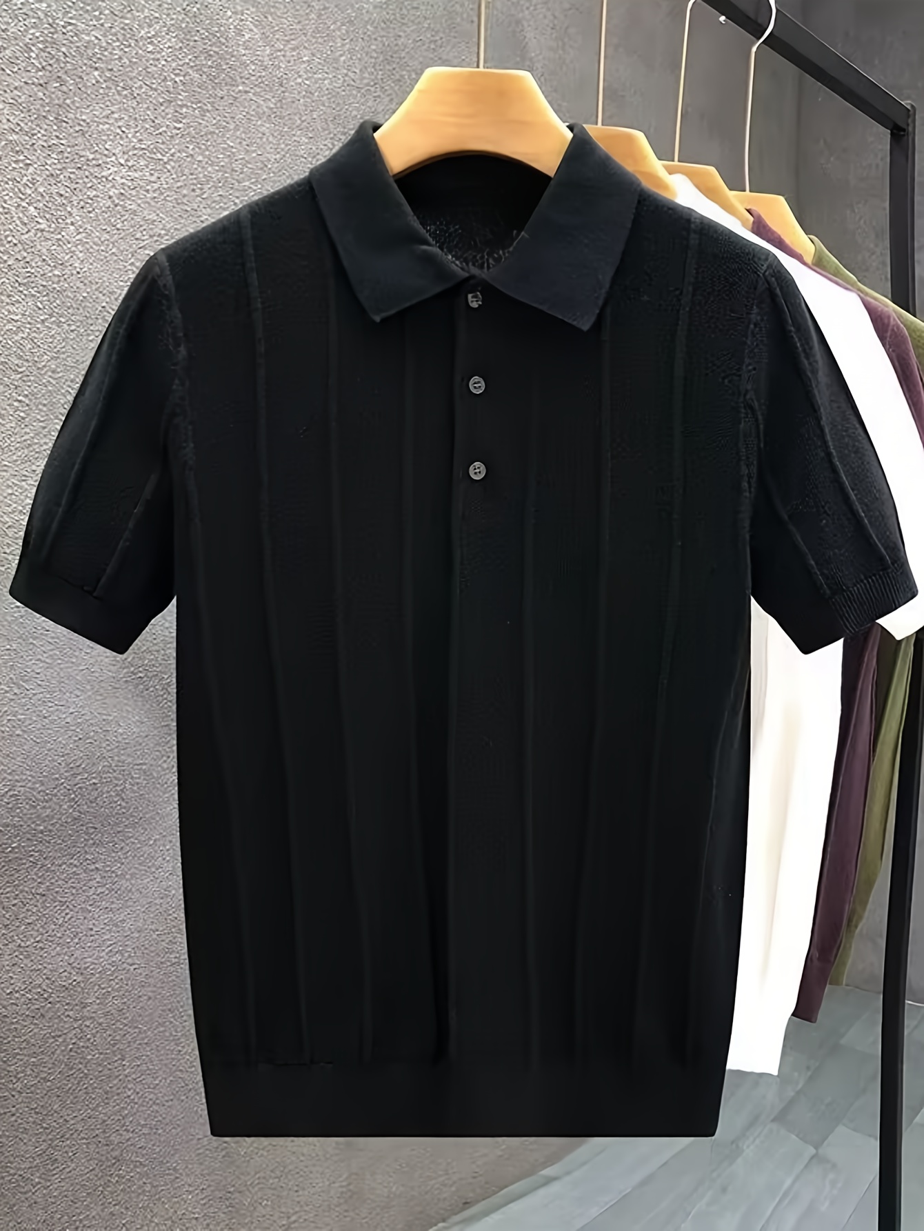Erkekler İçin Lüks Dikey Çizgi - Polo Shirt Pique incelemesi ve fiyatı
