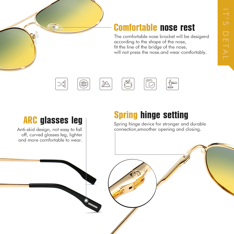 Fotokromik Güneş Gözlüğü Erkek - Sunglasses Aviator Polarized incelemesi ve fiyatı