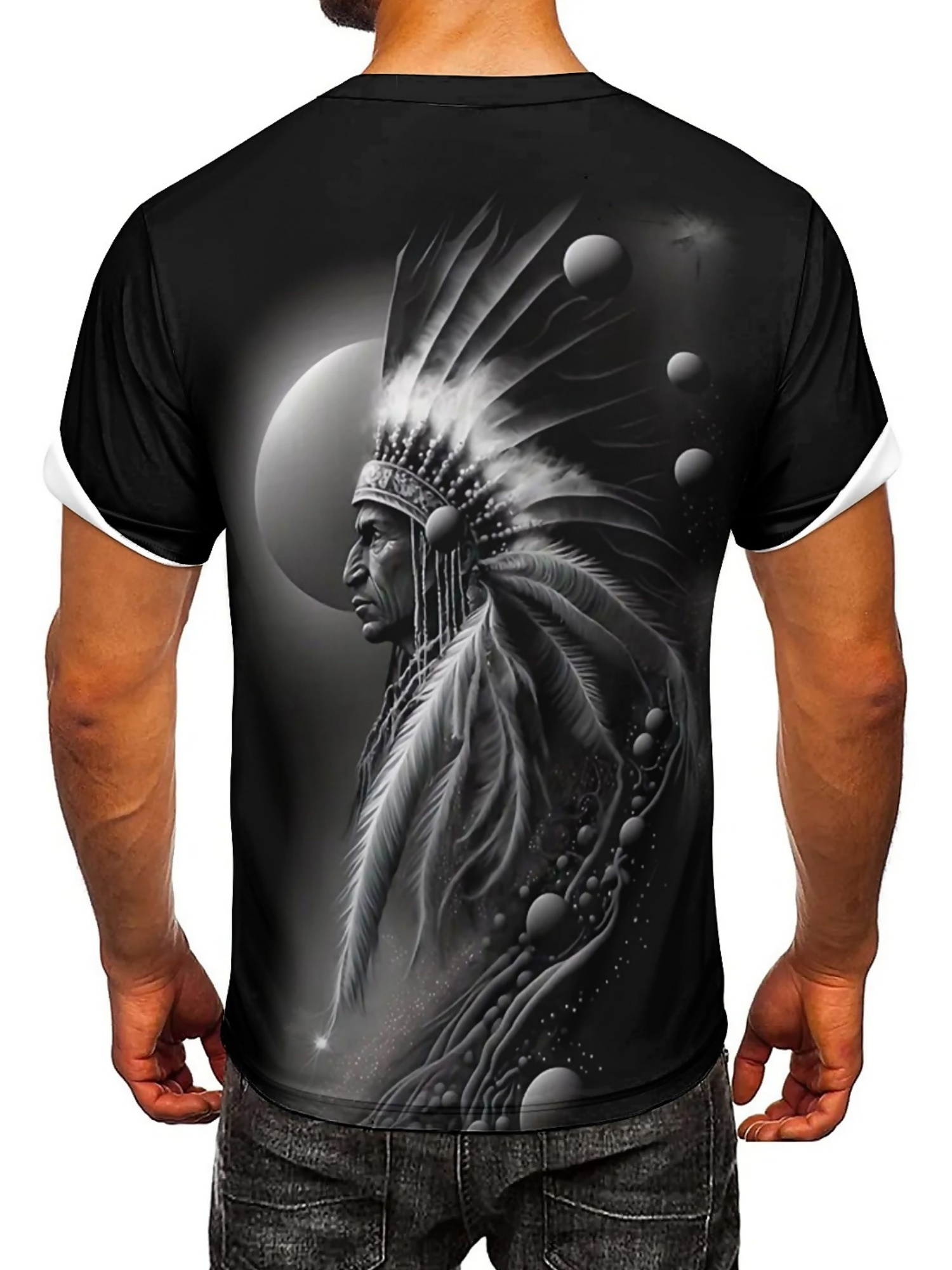 Erkek 3D Baskılı Tribal Chieft - Tee Graphic Print incelemesi ve fiyatı