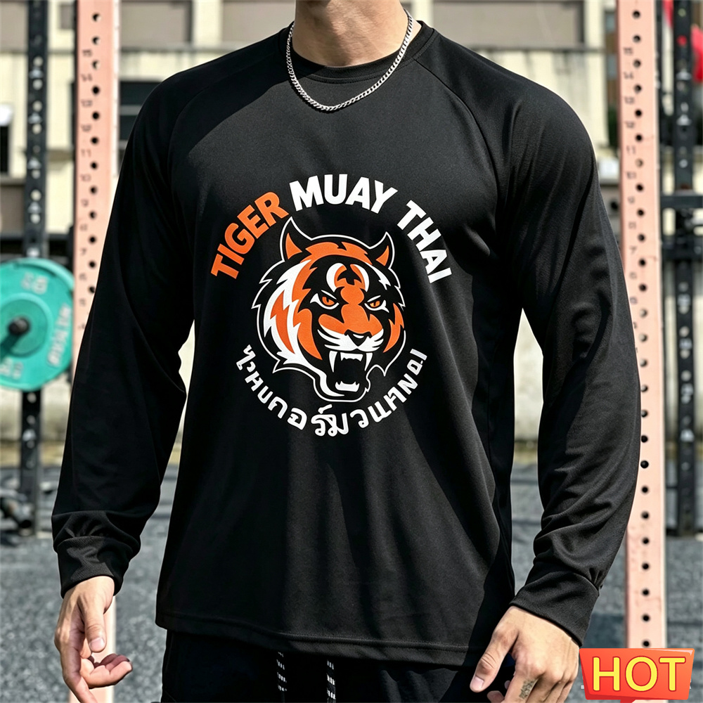Muay Thai Erkek Uzun Kollu Tiş - Tee Graphic Print incelemesi ve fiyatı