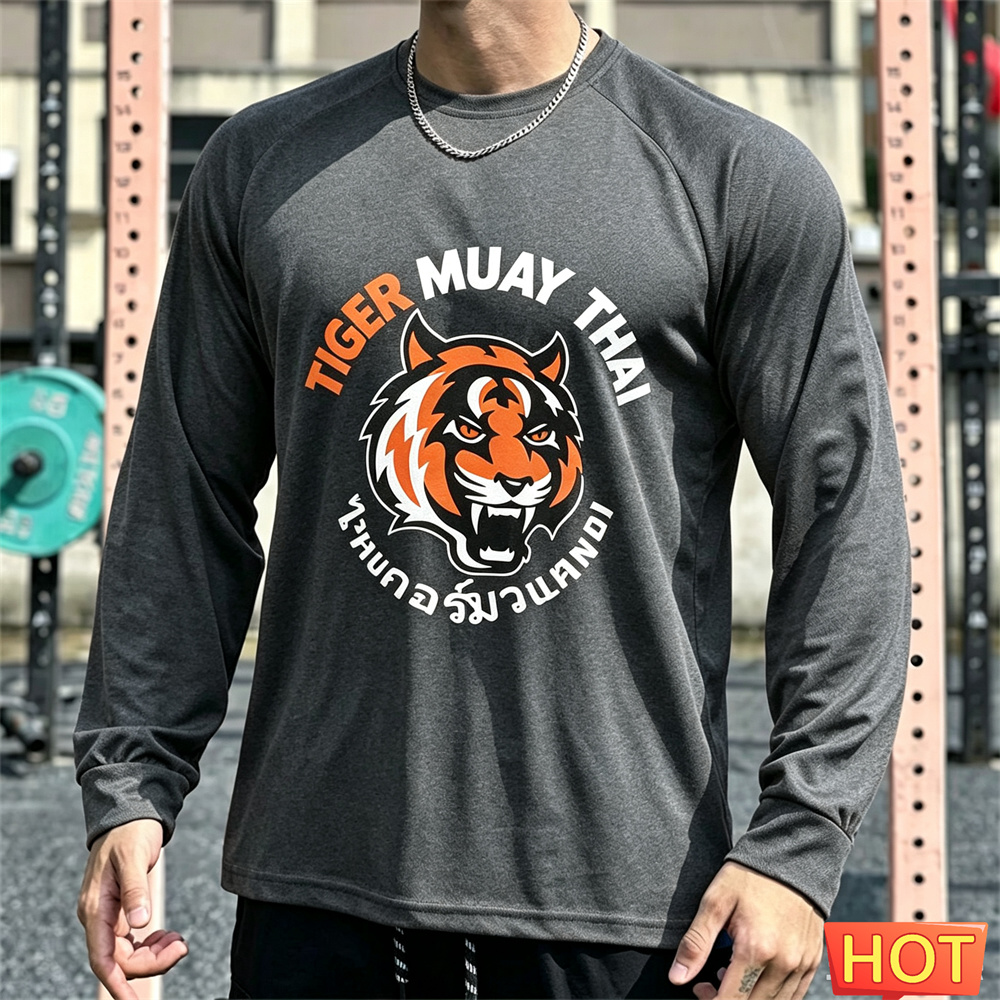 Muay Thai Erkek Uzun Kollu Tiş - Tee Graphic Print incelemesi ve fiyatı